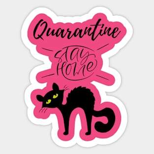 Quarantine and my Cat 2020 Sticker